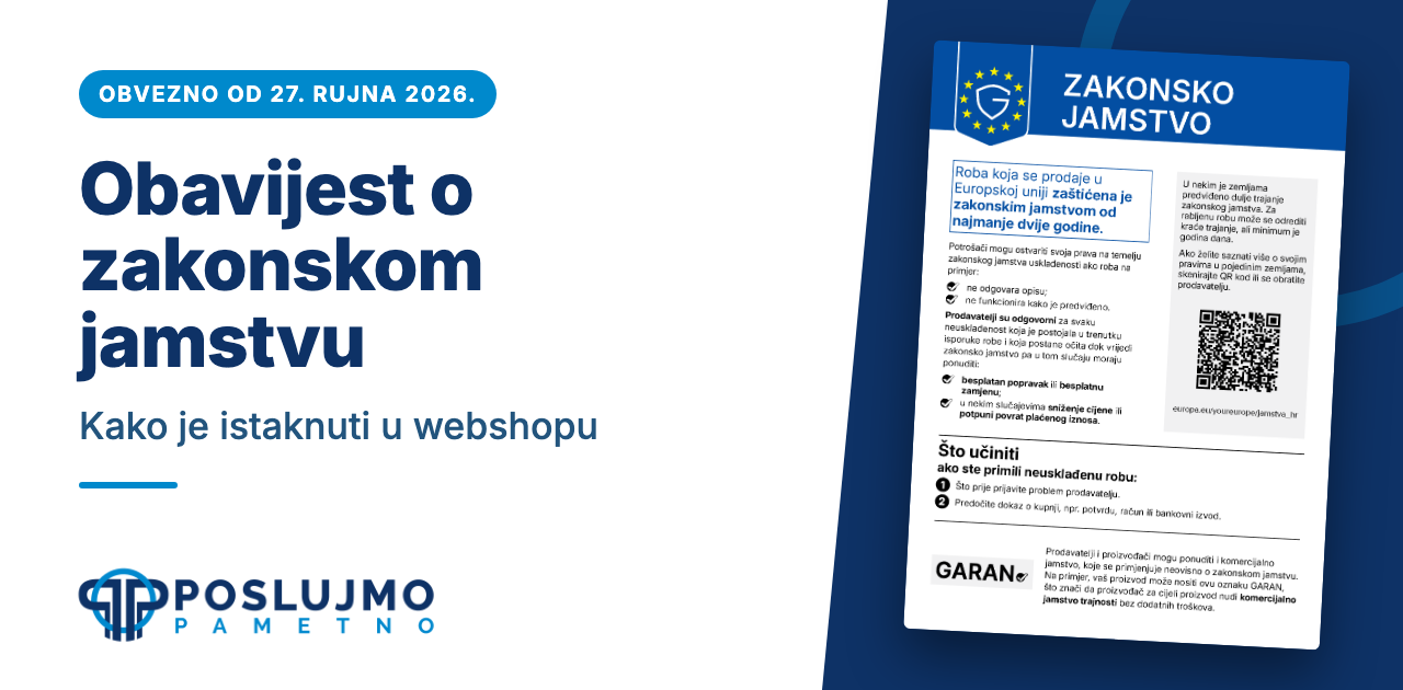 Obavijest o zakonskom jamstvu EU za webshop